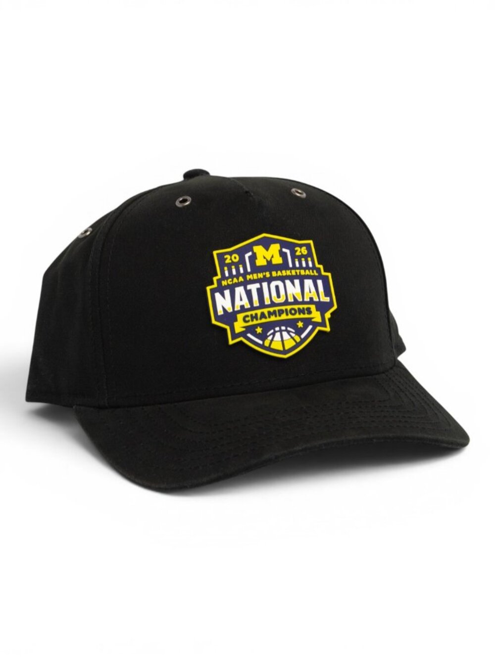 Michigan Wolverines 2026 Basketball National Champions 3D Snapback Canvas Hat